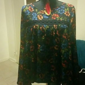 Fall Modnight blue Flared arms blouse